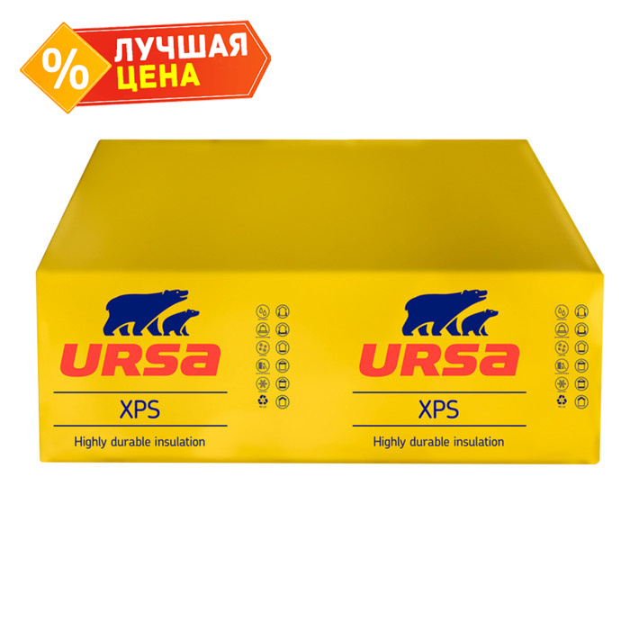 Утеплитель Урса XPS N-III 50х600х1180